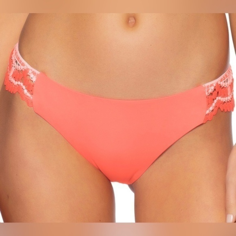 Becca Delilah American Fit Coral Swim Bottoms